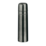 Steel thermos flask for coffee with 2 cups, Duo titanium colour