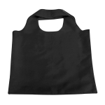 Foldable shopping bag made of 190T polyester, Duet black colour first view