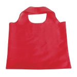 Foldable shopping bag made of 190T polyester, Duet red colour first view