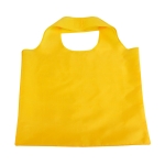 Foldable shopping bag made of 190T polyester, Duet yellow colour first view