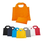 Foldable shopping bag made of 190T polyester, Duet various colours