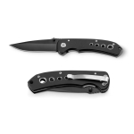 Steel and metal pocket knife with safety lock various colours