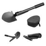 Metal folding shovel with compass for ice and snow various colours