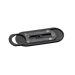 Custom webcam protector with sliding cover black colour third view