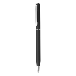 Rotatable metal ballpoint pen with blue ink black colour second view