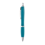 Wheat straw ballpoint pen in different colours, blue ink light blue colour