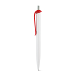 ABS pen with clip in assorted colours, blue ink red colour