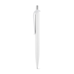 ABS pen with clip in assorted colours, blue ink white colour