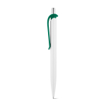 ABS pen with clip in assorted colours, blue ink green colour