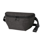 Bum bag made of 600D HD with zipped main compartment dark grey colour