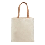 Cotton bag, cork handles, 180 g/m2, Corkstyle natural colour first view