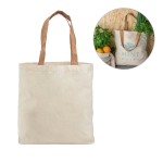 Cotton bag, cork handles, 180 g/m2, Corkstyle various colours