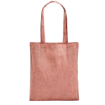 Recycled cotton bag, 140 g/m2, Reciclo red colour first view