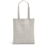 Recycled cotton bag, 140 g/m2, Reciclo light grey colour