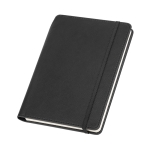 Lined faux leather notebook & ballpoint pen holder, A5, Edgewise black colour third view