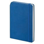 Lined faux leather notebook & ballpoint pen holder, A5, Edgewise blue colour fourth view