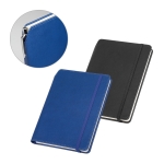 Lined faux leather notebook & ballpoint pen holder, A5, Edgewise various colours