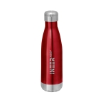 Double wall thermos flask, 510 ml, Ice red colour image with logo