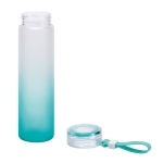 Matte gradient bottle, silicone loop, 470 ml turquoise colour third view