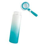 Matte gradient bottle, silicone loop, 470 ml turquoise colour fourth view