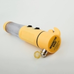 Emergency hammer with LED light, seat belt cutter, Visible yellow colour third view