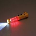 Emergency hammer with LED light, seat belt cutter, Visible yellow colour fourth view