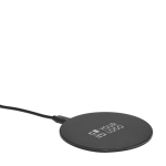 Wireless round quick charger with backlight main view