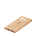 Wireless power in bamboo as a sustainable gift, 5000 mAh main view