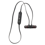 Earphones with Bluetooth 4.1 and cable in case black colour