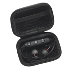 Earphones with Bluetooth 4.1 and cable in case black colour in box