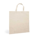 Tote bag with short handles for events, 103 g/m2, Eco Short beige colour