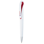 Promotional pen in ABS blue ink with white red colour image with logo 3