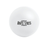 Stress ball, classic style, in various colours white colour image with logo