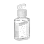 Hand gel with hinged lid alcohol free for promotions, 30 ml transparent colour third view