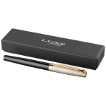 Luxurious roller pen with gold cap black ink gold colour