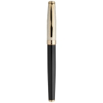 Luxurious roller pen with gold cap black ink gold colour