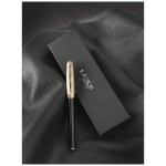 Luxurious roller pen with gold cap black ink gold colour