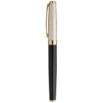 Luxurious roller pen with gold cap black ink gold colour