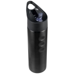 Sports steel bottle with spout and ergonomic design, 750 ml black colour