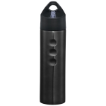 Sports steel bottle with spout and ergonomic design, 750 ml black colour