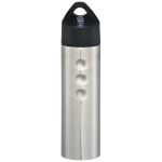 Sports steel bottle with spout and ergonomic design, 750 ml silver colour