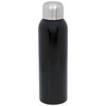 Large stainless steel bottle with screw cap, 820 ml black colour