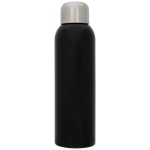 Large stainless steel bottle with screw cap, 820 ml black colour