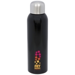 Large stainless steel bottle with screw cap, 820 ml black colour