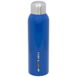 Large stainless steel bottle with screw cap, 820 ml blue colour