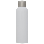 Large stainless steel bottle with screw cap, 820 ml white colour