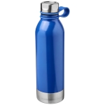 Large coloured steel bottle with silicone handle, 740 ml blue colour