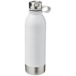 Large coloured steel bottle with silicone handle, 740 ml white colour