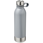 Large coloured steel bottle with silicone handle, 740 ml grey colour