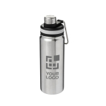 Sports steel bottle with handle and spout, 590 ml